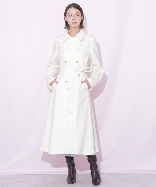 JILL by JILL STUART(ジルバイジルスチュアート)の「スタンドカラーウールレディコート(その他アウター・レディース・ブルー/ホワイト/グレー/ピンク・SMALL/MEDIUM)」の15枚目の写真