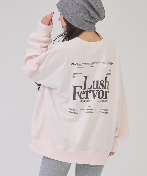 ANAP(アナップ)の「LushロゴBIGプルオーバー(その他トップス・レディース・ブラック/ピンク/グレー/オフホワイト・F)」の4枚目の写真