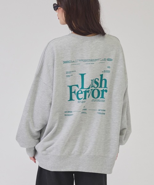 ANAP(アナップ)の「LushロゴBIGプルオーバー(その他トップス・レディース・ブラック/ピンク/グレー/オフホワイト・F)」の9枚目の写真