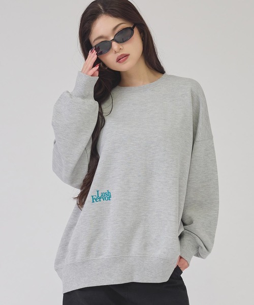 ANAP(アナップ)の「LushロゴBIGプルオーバー(その他トップス・レディース・ブラック/ピンク/グレー/オフホワイト・F)」の11枚目の写真