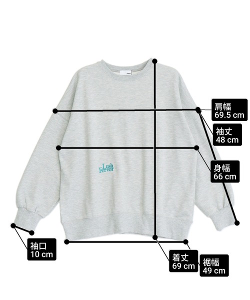 ANAP(アナップ)の「LushロゴBIGプルオーバー(その他トップス・レディース・ブラック/ピンク/グレー/オフホワイト・F)」の21枚目の写真