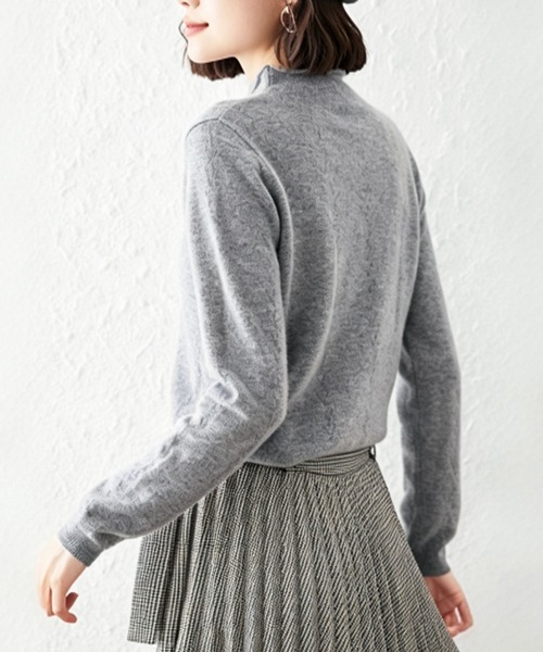 DRESS PLUS（ドレスプラス）の「クルーネックベーシックニットカーディガン（カーディガン/ボレロ・レディース・ベージュ/グレー/ブラック・フリー）」の12枚目の写真