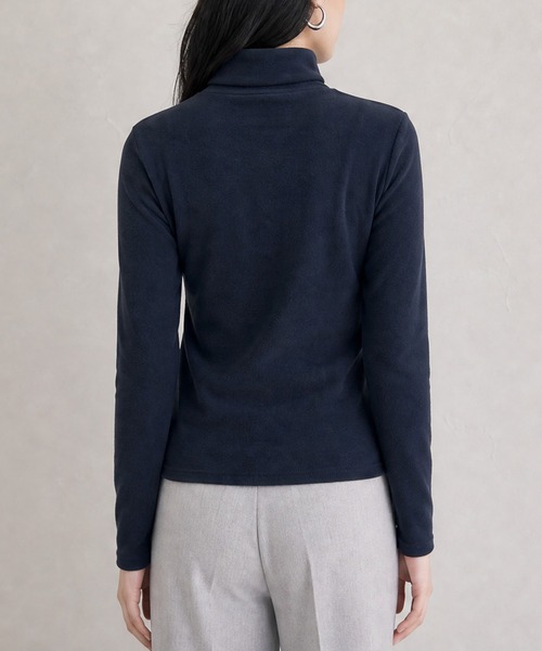 JOCOSA（ジョコサ）の「静電気防止 ふわもち フリース タートルネック（Tシャツ/カットソー・レディース・ダークグレー/ブラウン/グレー/ブラック/ブルー/アイボリー・L/S/M）」の13枚目の写真