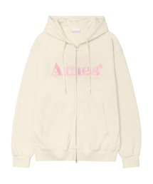 BASIC LOGO HOODIE ZIP UP VINTAGE CREAM