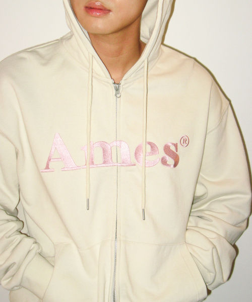 AMESWORLDWIDE（アメスワールドワイド）の「BASIC LOGO HOODIE ZIP UP VINTAGE CREAM（パーカー・レディース・その他・SMALL/MEDIUM/LARGE）」の7枚目の写真