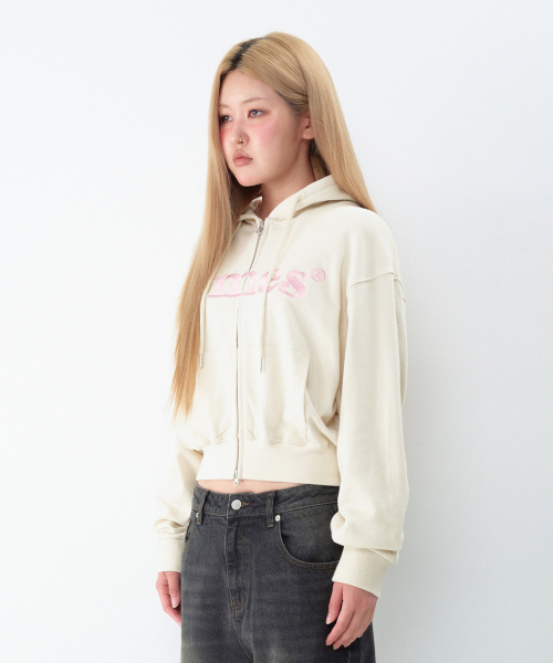 AMESWORLDWIDE（アメスワールドワイド）の「BASIC LOGO HOODIE ZIP UP VINTAGE CREAM（パーカー・レディース・その他・SMALL/MEDIUM/LARGE）」の10枚目の写真