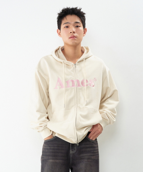 AMESWORLDWIDE（アメスワールドワイド）の「BASIC LOGO HOODIE ZIP UP VINTAGE CREAM（パーカー・レディース・その他・SMALL/MEDIUM/LARGE）」の13枚目の写真