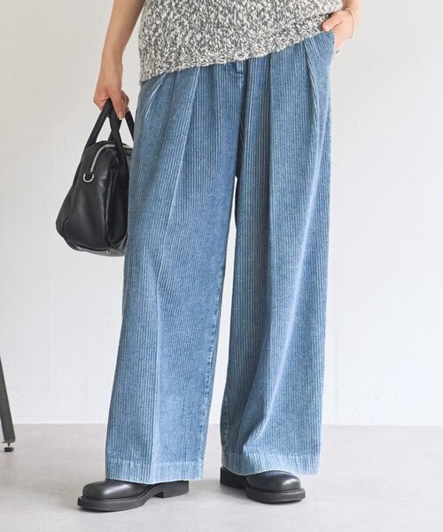 BEARDSLEY(ビアズリー)の「コーデュロイデニム(その他パンツ・レディース・インディゴブルー・0/1)」の1枚目の写真