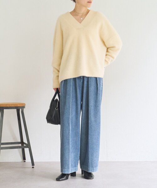 BEARDSLEY(ビアズリー)の「コーデュロイデニム(その他パンツ・レディース・インディゴブルー・0/1)」の2枚目の写真