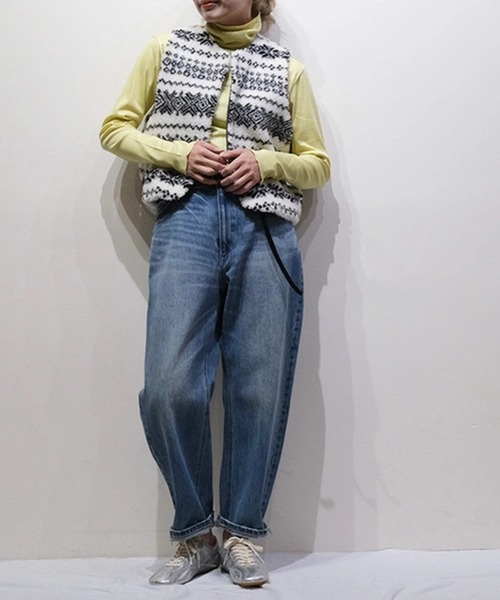 vent blanc(ヴァンブラン)の「VB:denicher デニシェ 60/2 ギザ リヨセル テレコ タートルネック(Tシャツ/カットソー・レディース・ピンク/ブラック/ホワイト/レモンイエロー・FREE)」の10枚目の写真