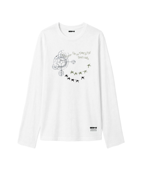 SEW-B（ソービー）の「オーバーサイズ DONT CARE 長袖Tシャツ（Tシャツ/カットソー・レディース・その他・FREE）」の5枚目の写真