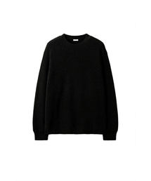 SI DIAGONAL RIB KNIT ブラック