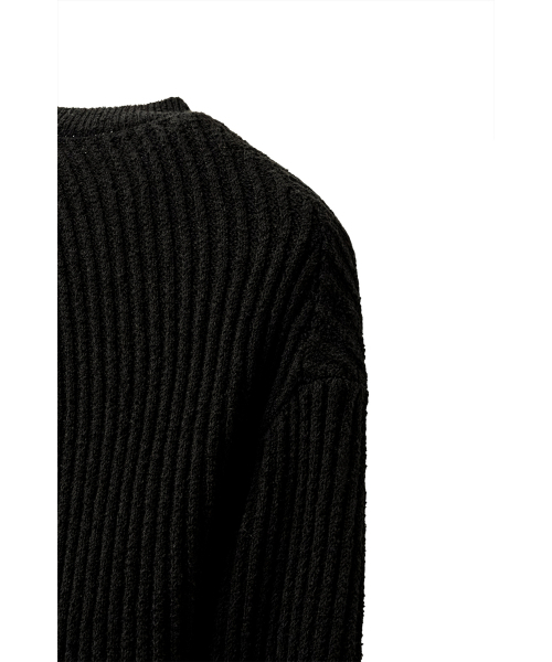 YOUCHE PRET A PORTER(ユッシュプレタポルテ)の「SI DIAGONAL RIB KNIT ブラック(ニット/セーター・メンズ・その他・MEDIUM/LARGE)」の5枚目の写真