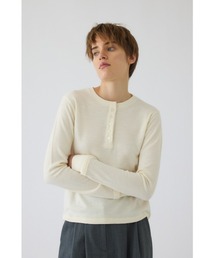 Essential henley cut tops(エッセンシャル ヘンリー カット トップス)