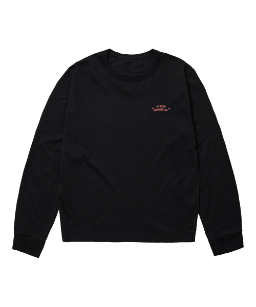 MICHAEL1991(ミカエル1991)の「MICHAEL1991 X OLD GARAGE ボールグラフィック ロングスリーブTシャツ, ブラック(Tシャツ/カットソー・レディース・ブラック・LARGE/MEDIUM)」の2枚目の写真