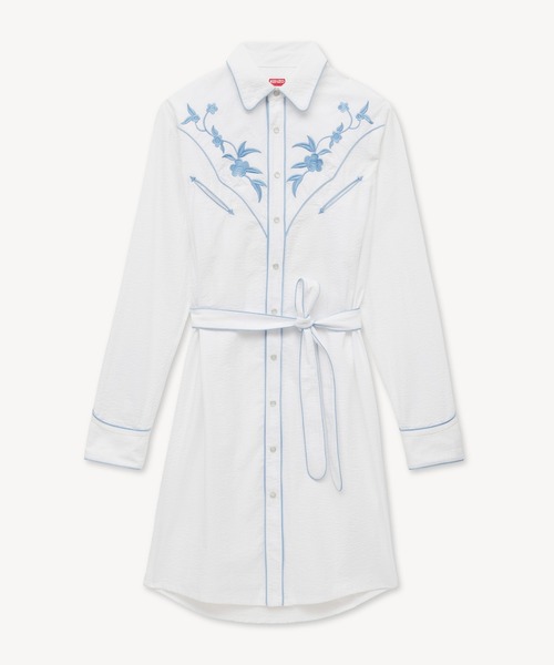 KENZO（ケンゾー）の「KENZO WILDFLOWER COWBOY SHIRT DRESS（ワンピース・レディース・ホワイト系その他・36/34）」の3枚目の写真
