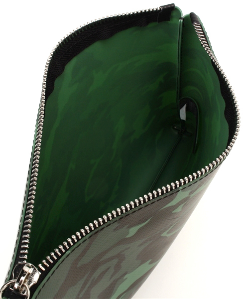 GIANNI CHIARINI（ジャンニ キアリーニ）の「GIANNI CHIARINI クラッチバッグ（クラッチバッグ・レディース・ダークブラック/サファリグリーン・FREE）」の8枚目の写真