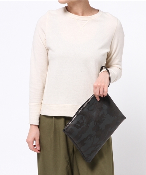 GIANNI CHIARINI（ジャンニ キアリーニ）の「GIANNI CHIARINI クラッチバッグ（クラッチバッグ・レディース・ダークブラック/サファリグリーン・FREE）」の9枚目の写真