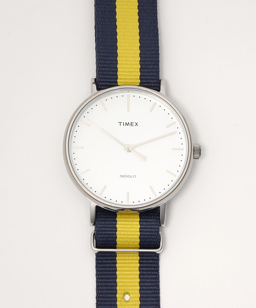 TIMEX（タイメックス）の「TIMEX　ウィークエンダー　Fairfield 41mm（アナログ腕時計・メンズ・ネイビー/イエロー/グリーン/レッド・FREE）」の3枚目の写真
