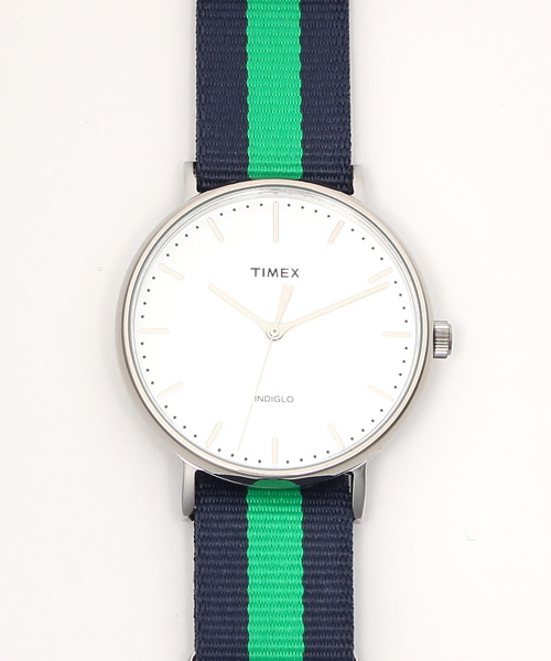 TIMEX（タイメックス）の「TIMEX　ウィークエンダー　Fairfield 41mm（アナログ腕時計・メンズ・ネイビー/イエロー/グリーン/レッド・FREE）」の2枚目の写真