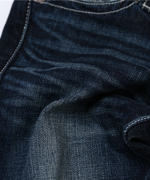 MOUSSY（マウジー）の「D/BLU Straight Slim（デニムパンツ・レディース・ダークブルー・24inch）」の5枚目の写真