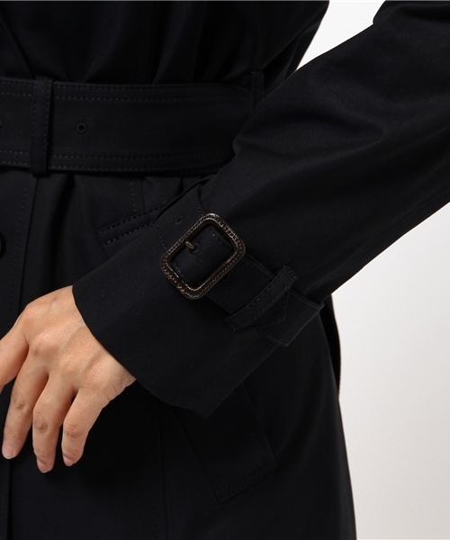 MACKINTOSH PHILOSOPHY（ﾏｯｷﾝﾄｯｼｭ ﾌｨﾛｿﾌｨｰ）の「【耐久はっ水】【RYDAL LONG ライダルロング】シャンブレーコットンギャバジン  トレンチコート（トレンチコート・レディース・ネイビー/ベージュ/ベージュ系その他・38/36/34/40）」の13枚目の写真