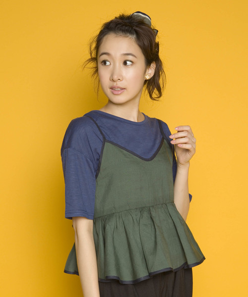 PLAIN CLOTHING（プレーンクロージング）の「バックリボンキャミソール【PLAIN CLOTHING】（キャミソール・レディース・グリーン/イエロー/ブルー・FREE）」の2枚目の写真