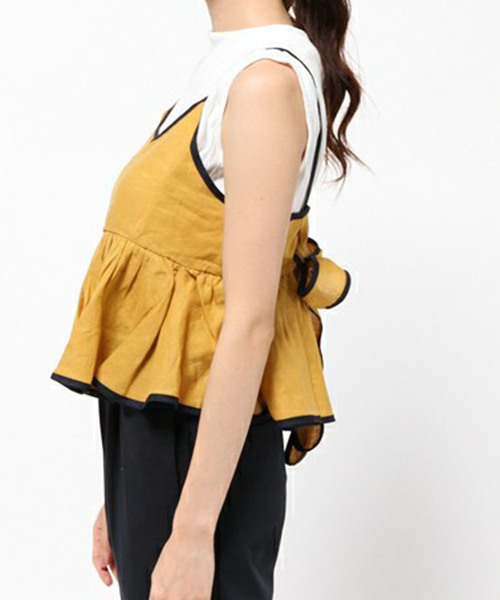 PLAIN CLOTHING（プレーンクロージング）の「バックリボンキャミソール【PLAIN CLOTHING】（キャミソール・レディース・グリーン/イエロー/ブルー・FREE）」の13枚目の写真