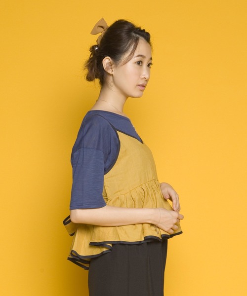 PLAIN CLOTHING（プレーンクロージング）の「バックリボンキャミソール【PLAIN CLOTHING】（キャミソール・レディース・グリーン/イエロー/ブルー・FREE）」の19枚目の写真