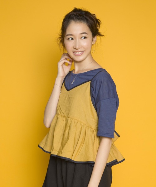 PLAIN CLOTHING（プレーンクロージング）の「バックリボンキャミソール【PLAIN CLOTHING】（キャミソール・レディース・グリーン/イエロー/ブルー・FREE）」の21枚目の写真