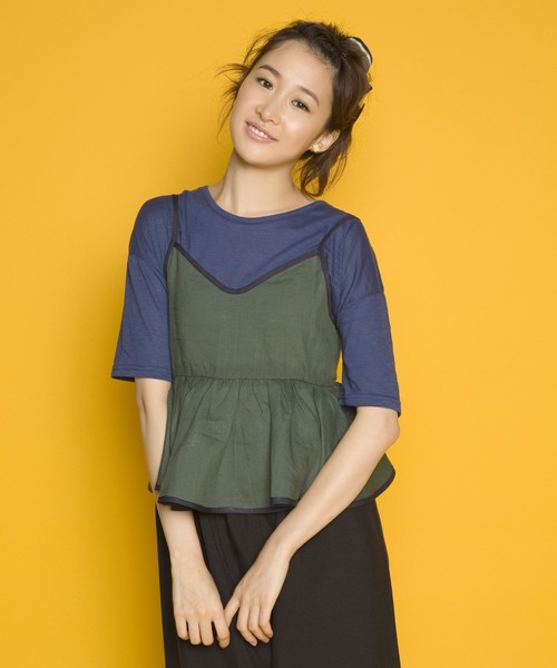 PLAIN CLOTHING（プレーンクロージング）の「バックリボンキャミソール【PLAIN CLOTHING】（キャミソール・レディース・グリーン/イエロー/ブルー・FREE）」の15枚目の写真