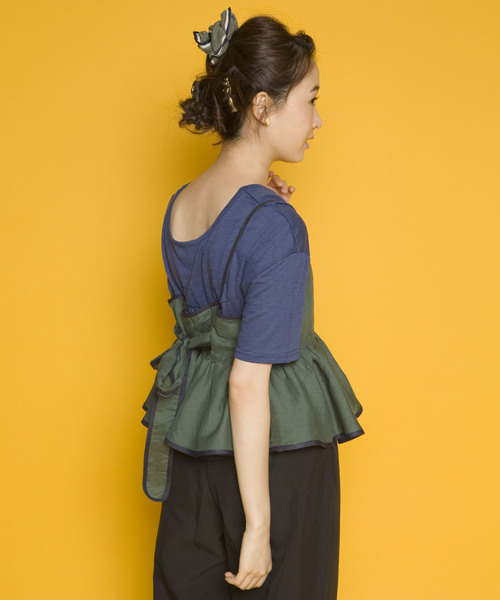 PLAIN CLOTHING（プレーンクロージング）の「バックリボンキャミソール【PLAIN CLOTHING】（キャミソール・レディース・グリーン/イエロー/ブルー・FREE）」の18枚目の写真
