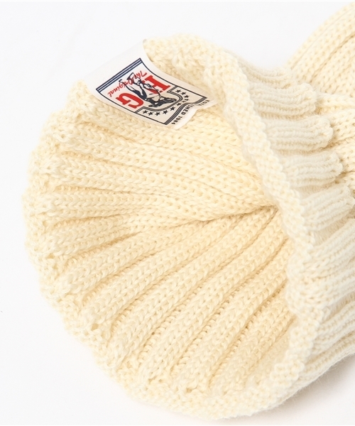 HYSTERIC GLAMOUR（ヒステリックグラマー）の「WOOL RIB KNIT ワッチキャップ（ニットキャップ/ビーニー・レディース・ホワイト/レッド/カーキ/トップグレー/ブラック・FREE）」の9枚目の写真