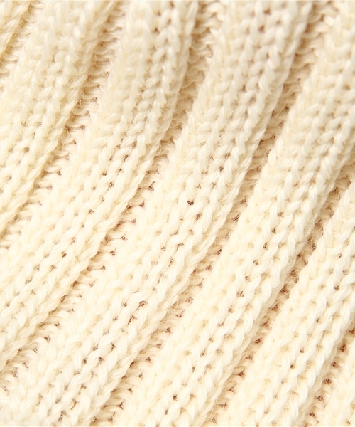 HYSTERIC GLAMOUR（ヒステリックグラマー）の「WOOL RIB KNIT ワッチキャップ（ニットキャップ/ビーニー・レディース・ホワイト/レッド/カーキ/トップグレー/ブラック・FREE）」の10枚目の写真