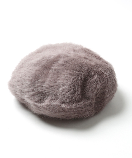 FREAK'S STORE(フリークスストア)の「アンゴラ ベレー2(ハンチング/ベレー帽・レディース・ダークブラウン/グレー/ベージュ/ブラック・FREE)」の4枚目の写真