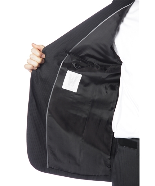 WHITE LABEL スーツ　セットアップ　3ピース　黒　ストライプ　M UNITED ARROWS（ユナイテッドアローズ）の「WHITE LABEL