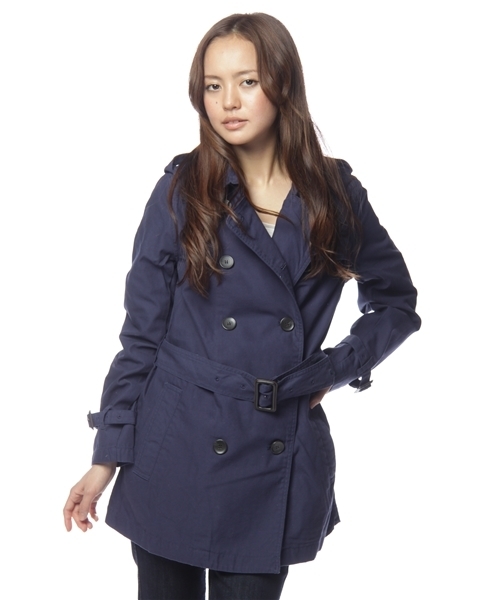 Chico（チコ）の「ﾄﾚﾝﾁｺｰﾄ（トレンチコート・レディース・ベージュ/ブラウン系その他/ネイビー・FREE）」の3枚目の写真