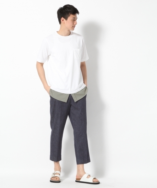 GLOBAL WORK(グローバルワーク)の「【吸水速乾】MVSシャツレイヤー半袖/740903(Tシャツ/カットソー・メンズ・ブラック/グレー/ネイビー/ホワイト/オフホワイト/イエロー/その他・MEDIUM/SMALL/LARGE/X-LARGE)」の8枚目の写真