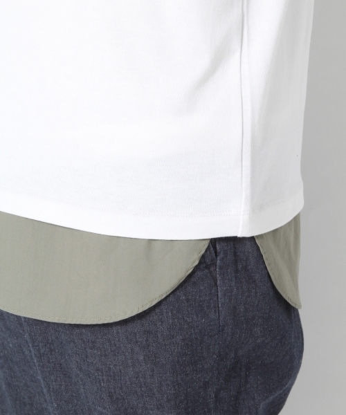 GLOBAL WORK(グローバルワーク)の「【吸水速乾】MVSシャツレイヤー半袖/740903(Tシャツ/カットソー・メンズ・ブラック/グレー/ネイビー/ホワイト/オフホワイト/イエロー/その他・MEDIUM/SMALL/LARGE/X-LARGE)」の16枚目の写真