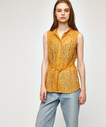 MOUSSY | M BELTED LACE N/S TOPS(タンクトップ)