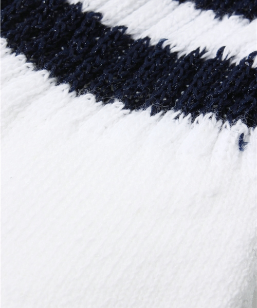 BEAMS BOY（ビームスボーイ）の「THOROGOOD / 3P ラインソックス（ソックス/靴下・レディース・ホワイト/ネイビー・ONE SIZE）」の4枚目の写真