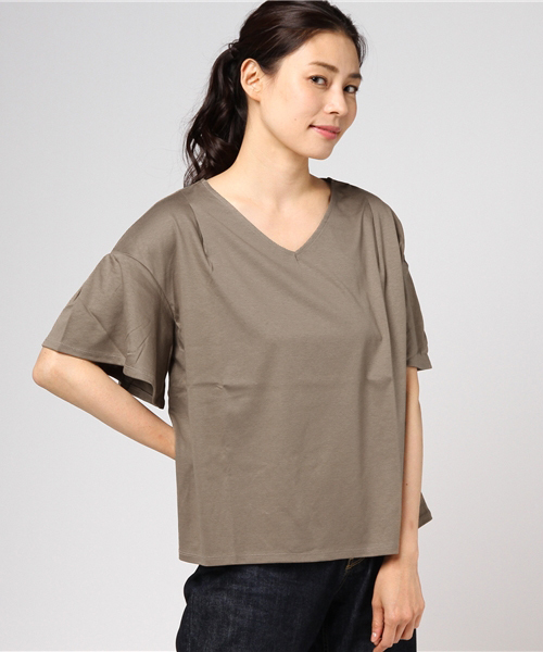 Le Tiroir De Dressterior ルティロワドゥドレステリア の スレアスリーブカットソー Tシャツ カットソー Wear