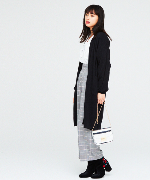 WEGO（ウィゴー）の「WEGO/刺繍ベロアブーツ（ブーツ・レディース・ブラック/ブラウン・LARGE/MEDIUM）」の9枚目の写真