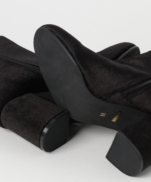 WEGO（ウィゴー）の「WEGO/刺繍ベロアブーツ（ブーツ・レディース・ブラック/ブラウン・LARGE/MEDIUM）」の5枚目の写真