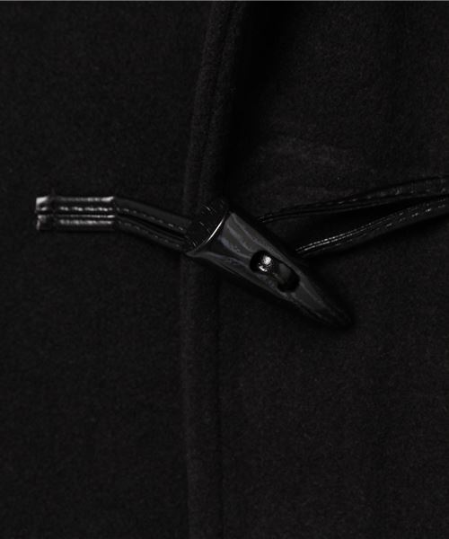 DETAILS(ディテイルズ) メルトンダッフルコート PT-153-15-026 黒 サイズL