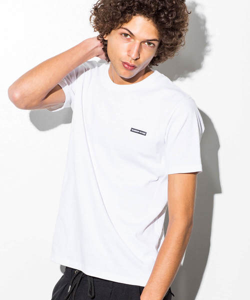 NUMBER (N)INE DENIM（ナンバーナインデニム）の「NUMBER (N)INE DENIM(ナンバーナインデニム)ポイントロゴプリントTシャツ（Tシャツ/カットソー・メンズ・ブラック/ホワイト/ピンク/グレー・SMALL/LARGE/X-LARGE/MEDIUM）」の2枚目の写真