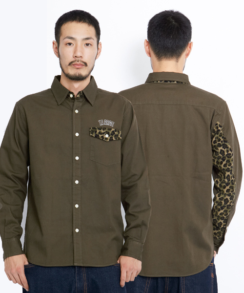 XLARGE（エクストララージ）の「LEOPARD SHIRT（シャツ/ブラウス・メンズ・ホワイト/ブラック/オリーブ・SMALL/MEDIUM/LARGE/X-LARGE）」の3枚目の写真