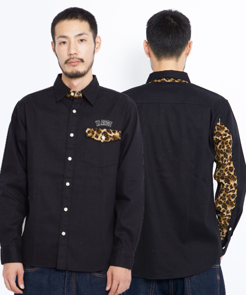 XLARGE（エクストララージ）の「LEOPARD SHIRT（シャツ/ブラウス・メンズ・ホワイト/ブラック/オリーブ・SMALL/MEDIUM/LARGE/X-LARGE）」の2枚目の写真