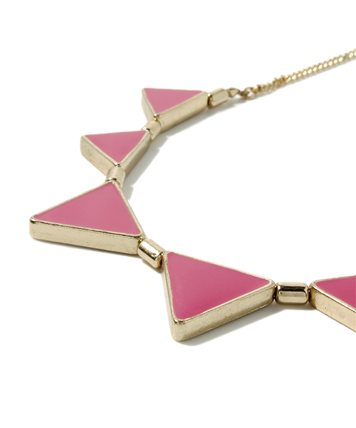 Another Edition（アナザーエディション）の「ALL/t/r Triangle NL（ネックレス・レディース・ピンク/コバルトブルー・フリー）」の3枚目の写真