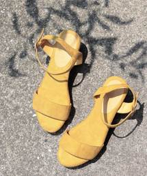 SESTO（セスト）の「ミドルウエッジソールアンクルストラップサンダル（サンダル）」